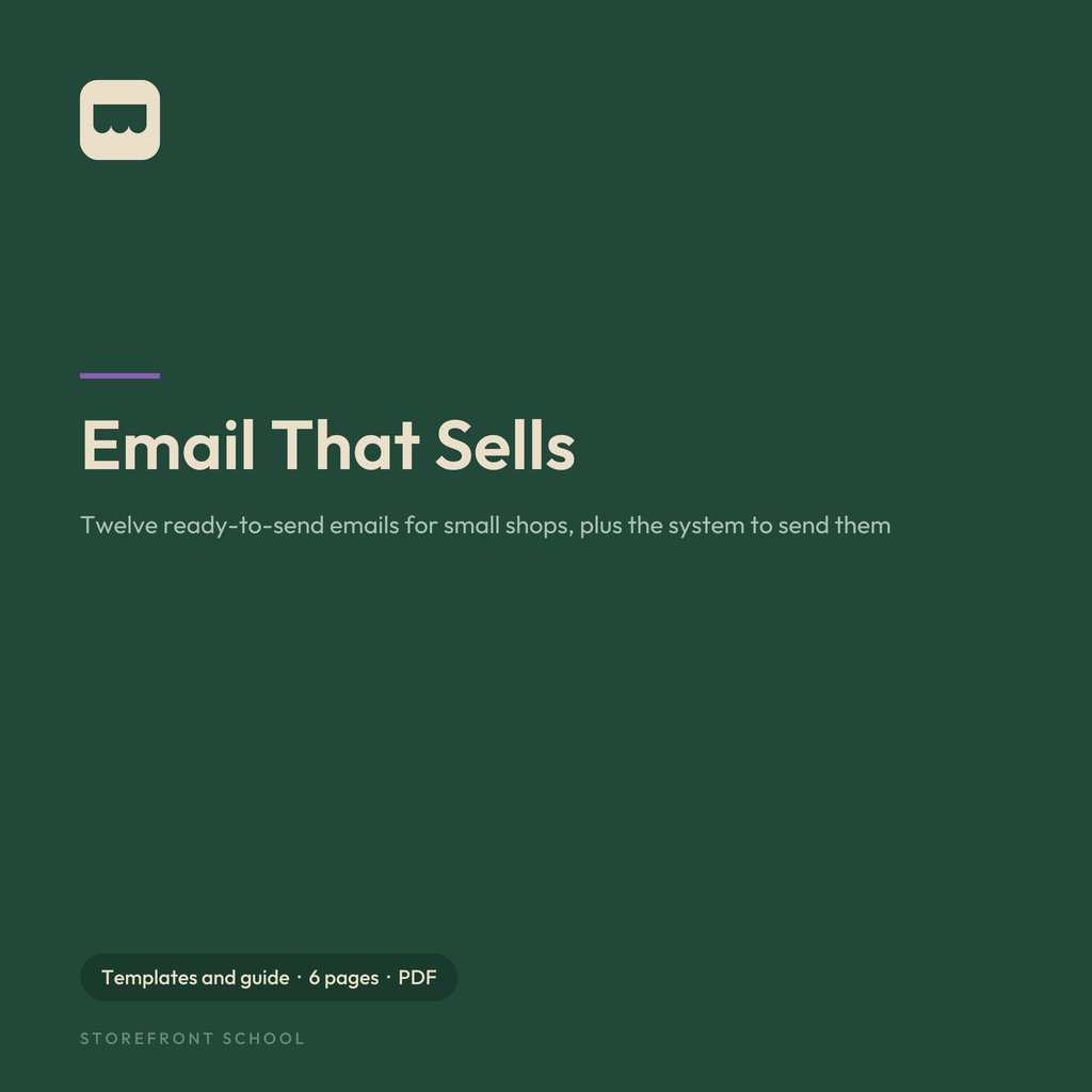 Email That Sells: 12 Templates for Small Shops