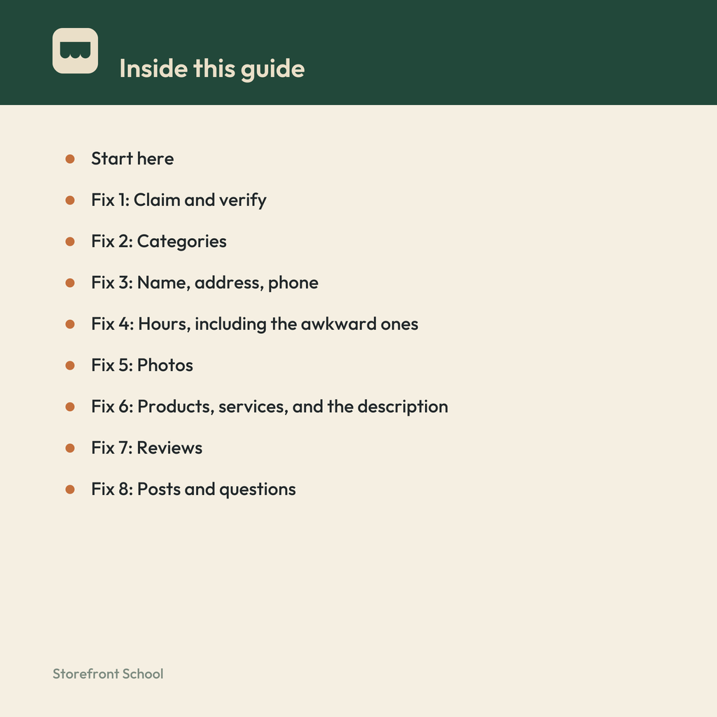 The Google Business Profile 30-Minute Fix